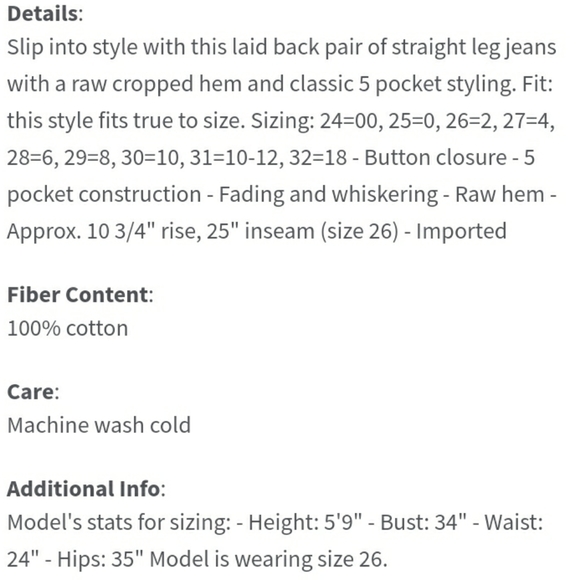 FLYING MONKEY Cropped Jeans - Picture 7 of 7